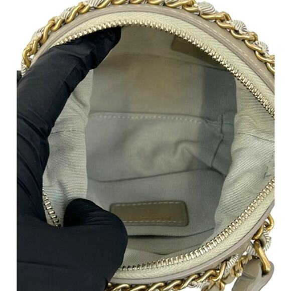 CHANEL Gray Mini Two-Way Bag A-A12656 - Picture 7 of 12